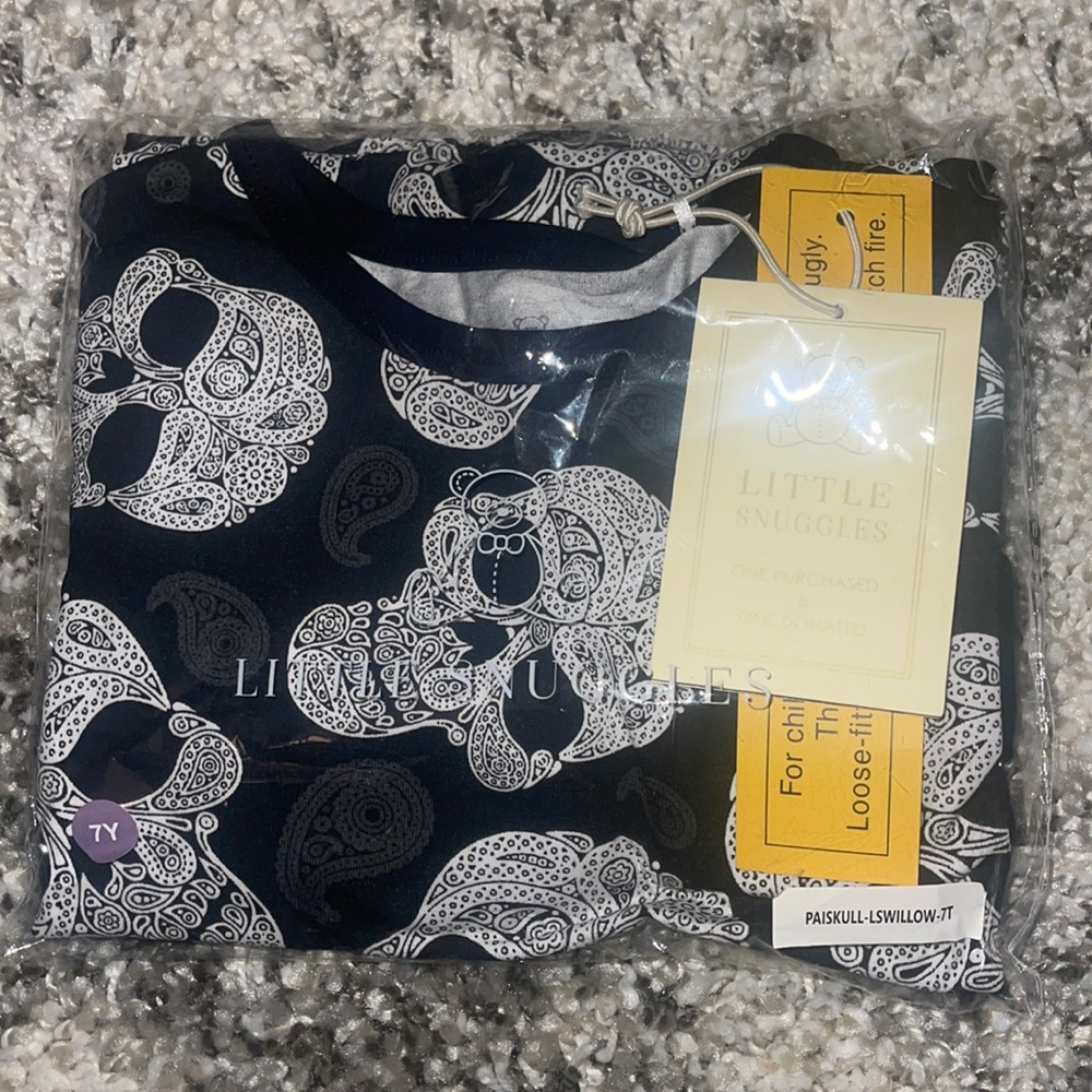 Charlies Project Little Snuggles Paisley Skull Pajamas